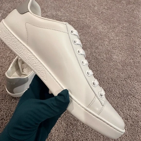 Gucci ACE Classic White Leather Sneakers BRAND NEW - Picture 10 of 11